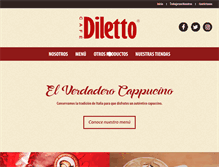 Tablet Screenshot of dilettocafe.com